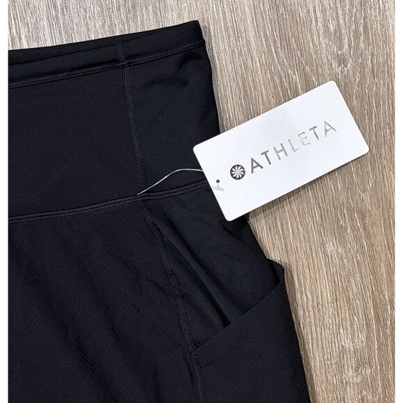 Athleta Action Skort Size 1X Black High Rise Pockets Dobby 14.5" NEW - Picture 6 of 13